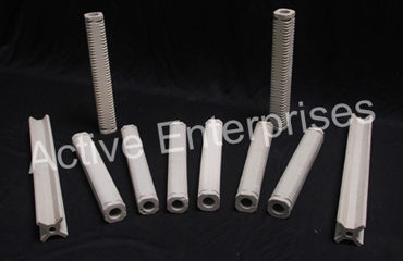 Porcelain Square Threaded Tubes